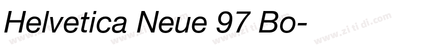 Helvetica Neue 97 Bo字体转换